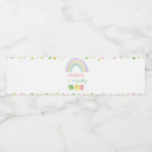 ラッキーワンウォーターボトルラベル誕生日パーティー ペットボトルラベル (シングルラベル)