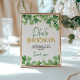 ラッキーワンシャムロック誕生日テーブルサイン ポスター