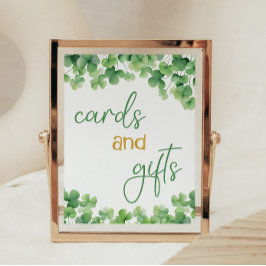 ラッキーワンシャムロック誕生日テーブルサイン ポスター