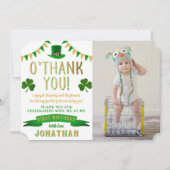 ラッキーワンシャルボード1stバースデーフォト サンキューカード (正面)