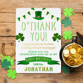 ラッキーワンシャルボード1st誕生日ありがとうござ実在う 箔招待状