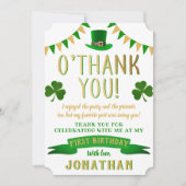 ラッキーワンシャルボード1st誕生日 サンキューカード (正面)