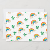 ラッキーワンセントパトリックの少年1歳の誕生日招待状 招待状 (裏面)