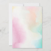 ラッキーワンセントパトリックの日女の子1st誕生日 招待状 (裏面)