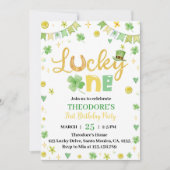 ラッキーワンセントパトリックの日誕生日招待状 招待状 (正面)