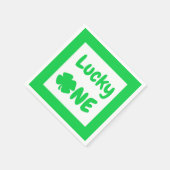 ラッキーワンセントパトリックの日1日 スタンダードカクテルナプキン (角)