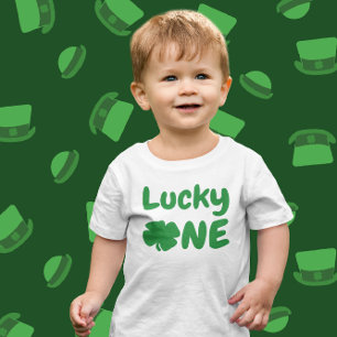 ラッキーワンセントパトリックの日1日 ベビーTシャツ
