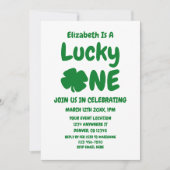 ラッキーワンセントパトリックの日1日 招待状 (正面)