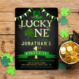 ラッキーワンチャックボード1日実在生 箔招待状