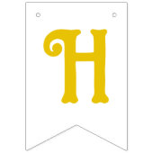 ラッキーワンハッピーファースト誕生日 バンティングフラッグ (第2の旗)