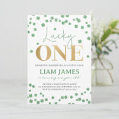 ラッキーワンファースト誕生日セントパトリック招待状 招待状 (スタンド正面)
