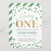ラッキーワンファースト誕生日セントパトリック招待状 招待状 (正面/裏面)