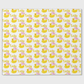 ラッキーワンファースト誕生日 ラッピングペーパー (フラット)
