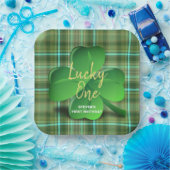 ラッキーワンボーイズファーストSt patricks誕生日パーティー ペーパープレート (パーティー)
