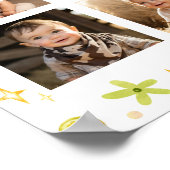 ラッキーワンボーイ誕生日フォトマイルストーンサイン ポスター (角)