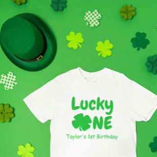 ラッキーワン第1誕生日ベビーTシャツ ベビーTシャツ