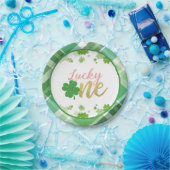 ラッキーワン誕生日プレート – ガール ペーパープレート (パーティー)