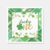 ラッキーワン誕生日 スタンダードカクテルナプキン (正面)