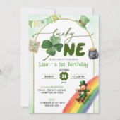 ラッキーワンSt patricks誕生日 招待状 (正面)
