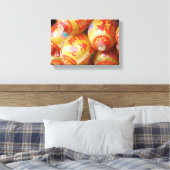 ラッキー中国の紙提灯 キャンバスプリント (インサイチュ (寝室))