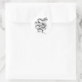 ラッキー中国の・ドラゴン ラウンドシール (バッグ)