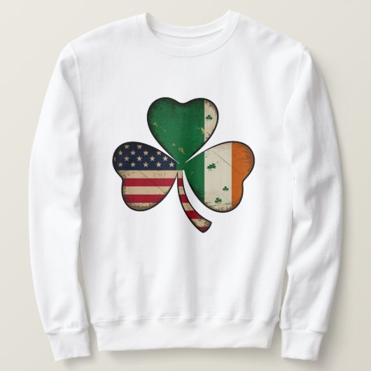 「ラッキー伝統」 🍀🇺🇸🇮🇪 スウェットシャツ (デザイン正面)