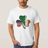 「ラッキー伝統」 🍀🇺🇸🇮🇪 Tシャツ (正面)