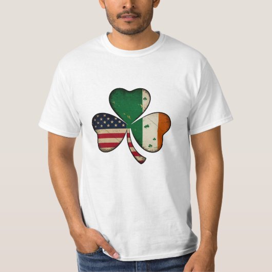 「ラッキー伝統」 🍀🇺🇸🇮🇪 Tシャツ (正面)