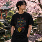ラッキー忍者猫シャツ | まねきねこ忍者Tシャツ Tシャツ