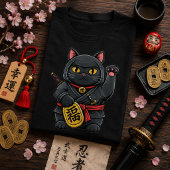 ラッキー忍者猫シャツ | まねきねこ忍者Tシャツ Tシャツ