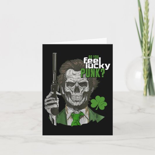 ラッキー感じパンクSt patricks dayおもしろい1 カード (正面)