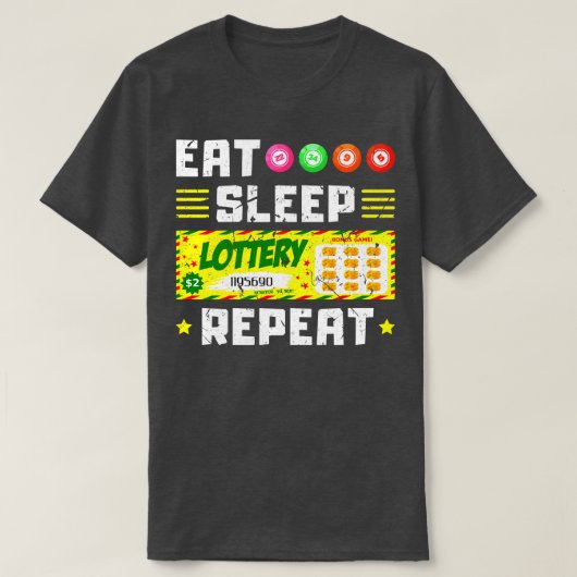 ラッキー抽選チケットロット Tシャツ (デザイン正面)