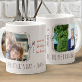 ラッキー持って2写真父の日コーヒーマグ コーヒーマグカップ