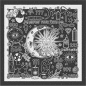 ラッキー数理マニフェスト魔法ブラック&ホワイト シール (正面)