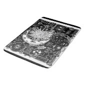 ラッキー数理マニフェスト魔法ブラック&ホワイト バスマット (アングル)