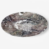 ラッキー数理マニフェスト魔法銀河系 グランジ ペーパープレート (アングル)