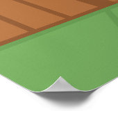 ラッキー日本のカリコ猫招き猫 ポスター (角)