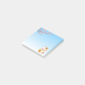 ラッキー日本のカリコ猫招き猫 ポストイット (アングル)
