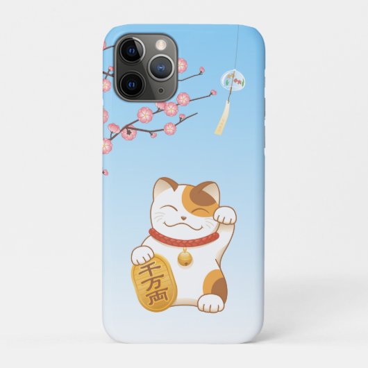 ラッキー日本のキャットCalico招き猫 Case-Mate iPhoneケース (裏)