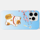 ラッキー日本のキャットCalico招き猫 Case-Mate iPhoneケース (裏面 (横))