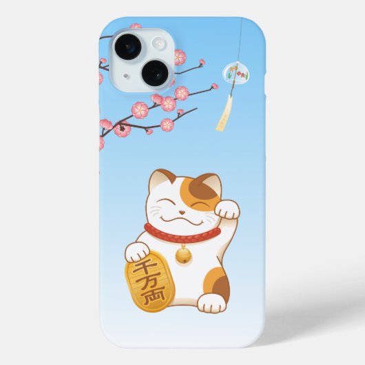 ラッキー日本のキャットCalico招き猫 Case-Mate iPhoneケース (裏面)