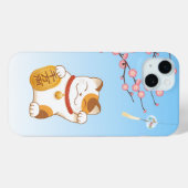 ラッキー日本のキャットCalico招き猫 Case-Mate iPhoneケース (裏面 (横))