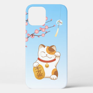 ラッキー日本のキャットCalico招き猫 iPhone 12ケース