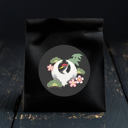 ラッキー日本のシンボルお祝い ラウンドシール