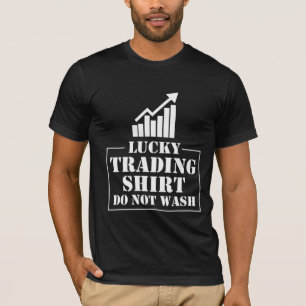 ラッキー株式市場取引趣味投資家トレーダー Tシャツ