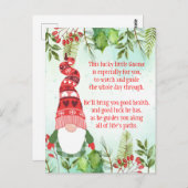 ラッキー格言このラッキーな小さな格言はがき ポストカード (正面/裏面)