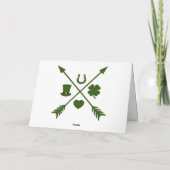 ラッキー格言ズレプレチャウンネームSt patricks day シーズンカード (裏面)