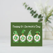 ラッキー格言St patricks day ポストカード (スタンド正面)