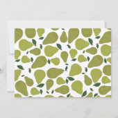 ラッキー梨のベビーシャワー招待状 招待状 (裏面)