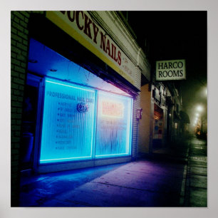 ラッキー爪、 ネイルクール- Blue in the Night ポスター